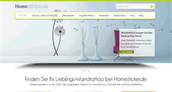 Desktop Screenshot of homesticker.de